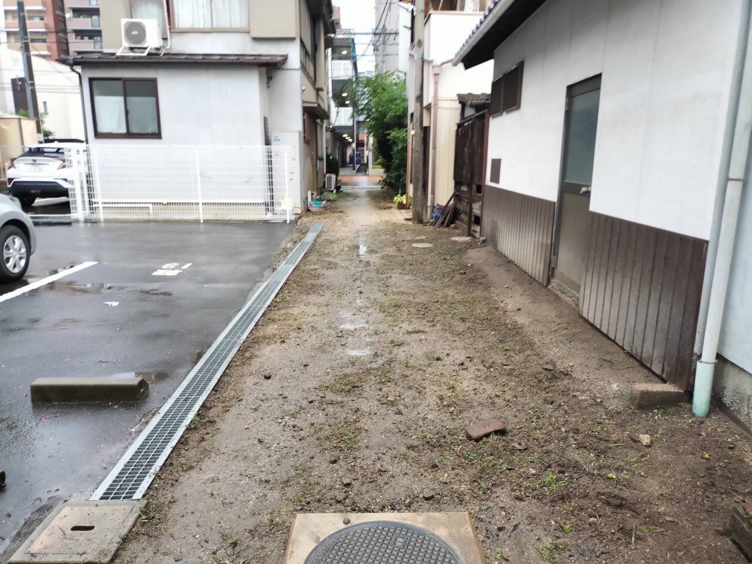 草刈り実例　岡山市北区上中野　草抜き